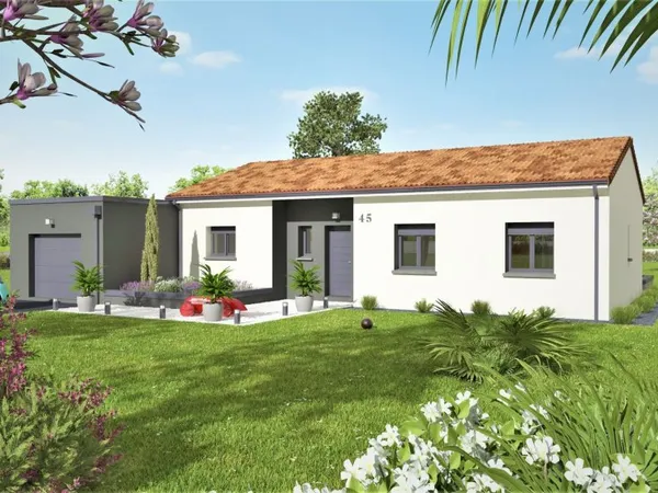 Terrain + maison 98 m²