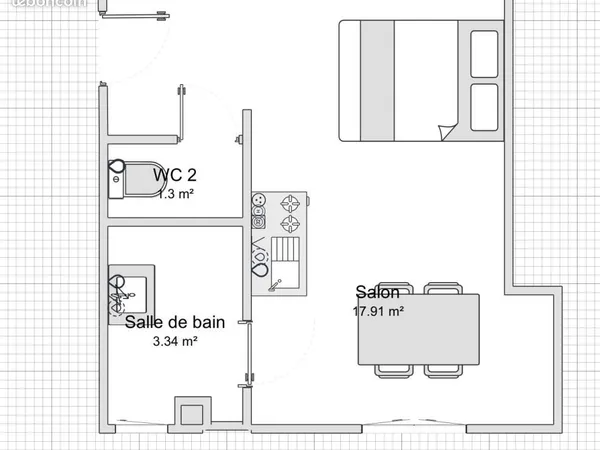 Appartement 1 pièce 22 m² 