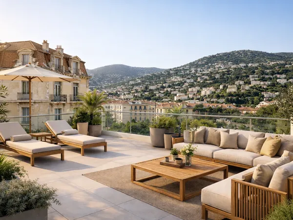 PROCHE CIMIEZ - MAGNIFIQUE APPARTEMENT 4 PIECES EN DERNIER ETAGE + 90M2 D'EXTERIEUR 