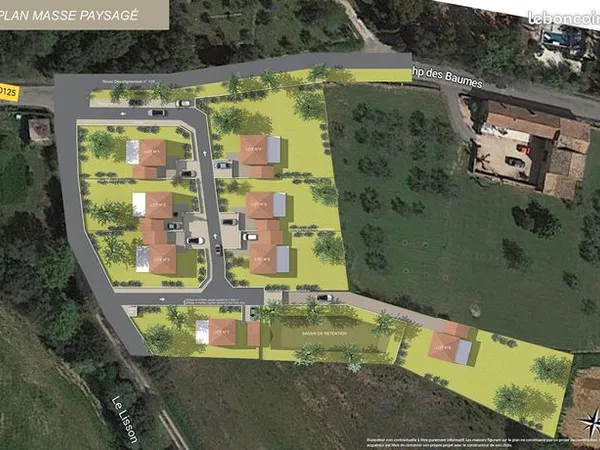 Terrain 1192 m² 