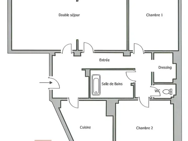 Appartement 4 pièces 75 m² 