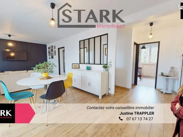 Appartement 3 pièces 56 m² 