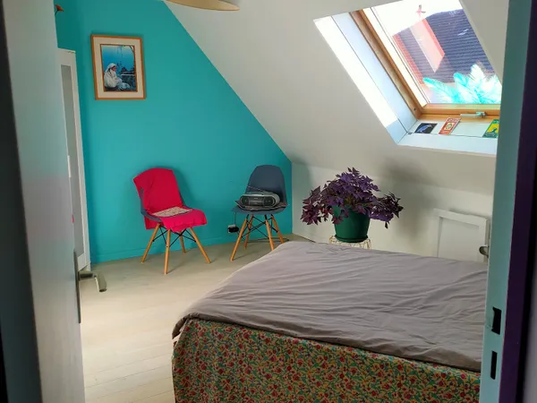 Loue 2 pièces 25m² dans jolie maison près de Tours 