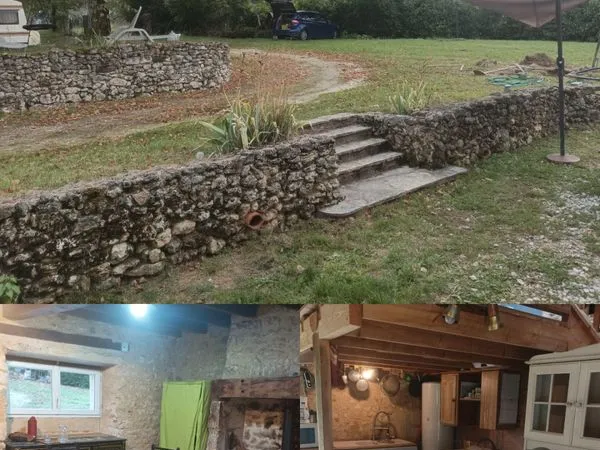Maison en pierre meublée 