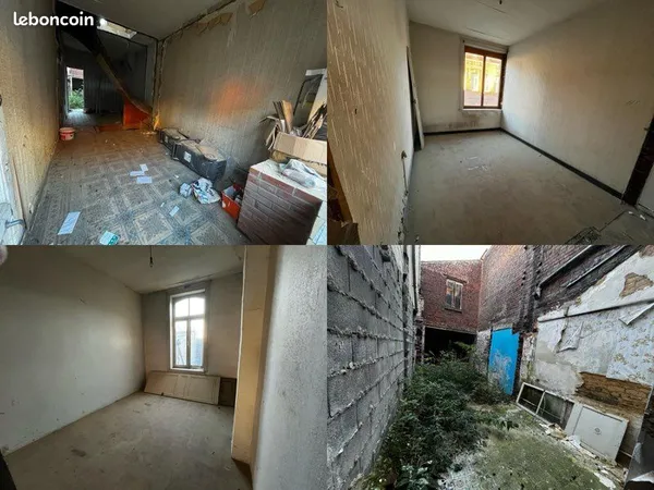 Maison à rénover 85 m² + dépendance + cave 