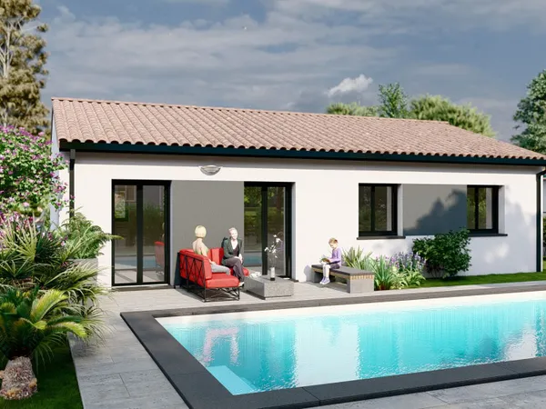 Terrain + maison 4 pièces 80 m² 