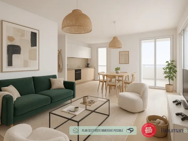 4 PIÈCES de 86m² + EXT(s) de 12m² + PKG(s) 