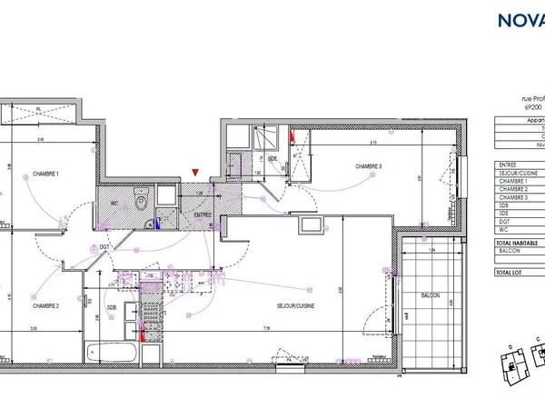 Appartement 4 pièces 88 m² 