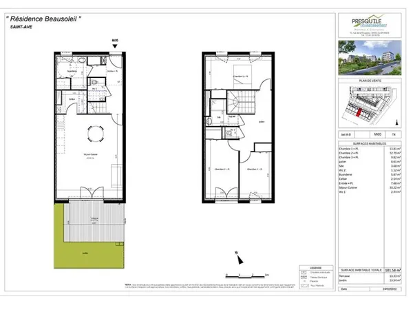 Maison 4 pièces 101 m² 