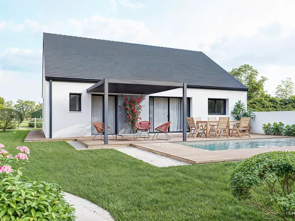 Terrain + maison 91 m² 