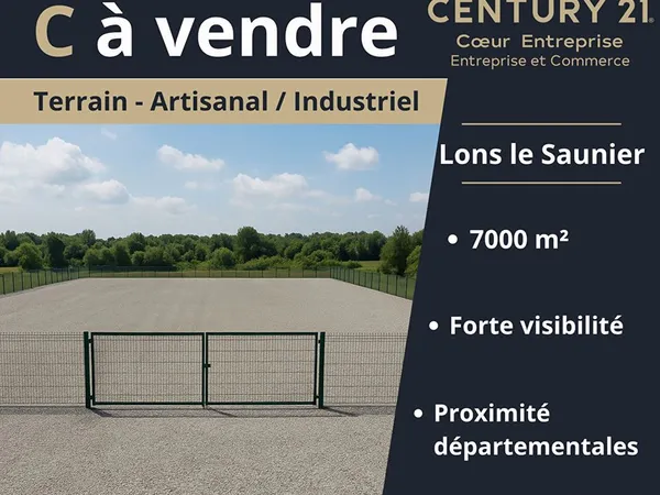 Terrain 7000 m² LONS LE SAUNIER 