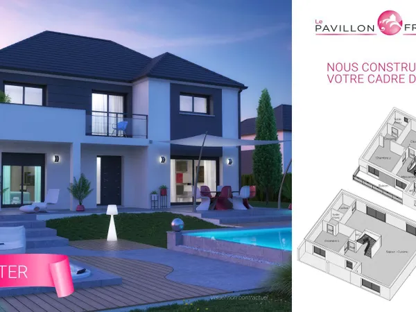 Terrain + maison 165 m² 