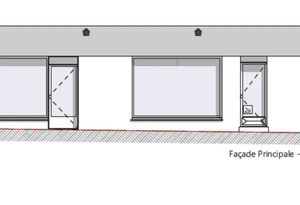Droit au bail sur un local de 72 m² en bord de route à Villeneuve Tolosane 