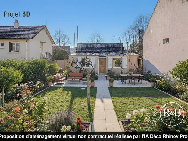 Maison de plain-pied 3 pièces 56 m² 