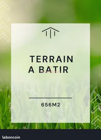 Terrain 656 m² 