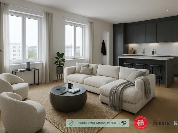 4 PIÈCES de 81m² + PKG(s) 