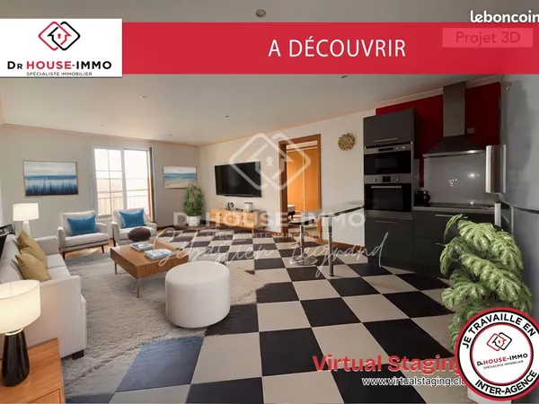 Appartement 2 pièces 60 m² 
