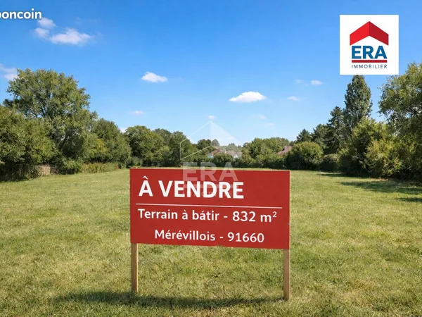 Terrain 832 m² LE MEREVILLOIS 