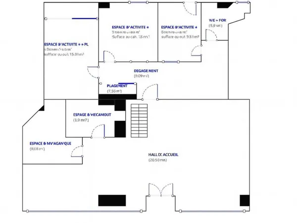 Local commercial 117 m² PANTIN 