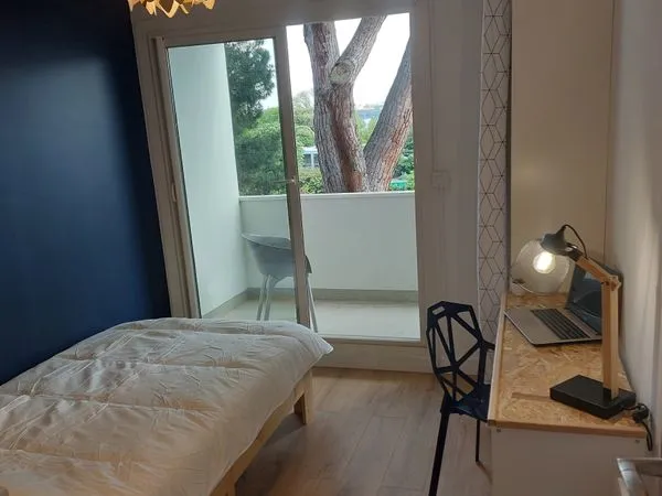520 ch avec SDB+ balcon privés Purpan 