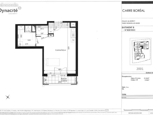 Appartement 1 pièce 31 m² 