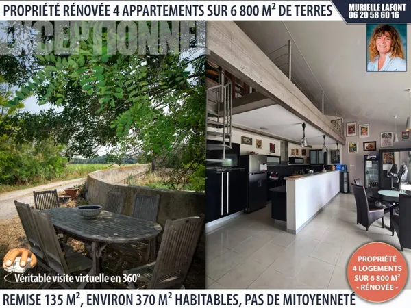 Maison 4 pièces 370 m² 