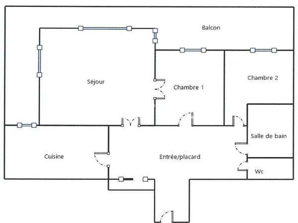 Appartement 3 pièces 68 m² 