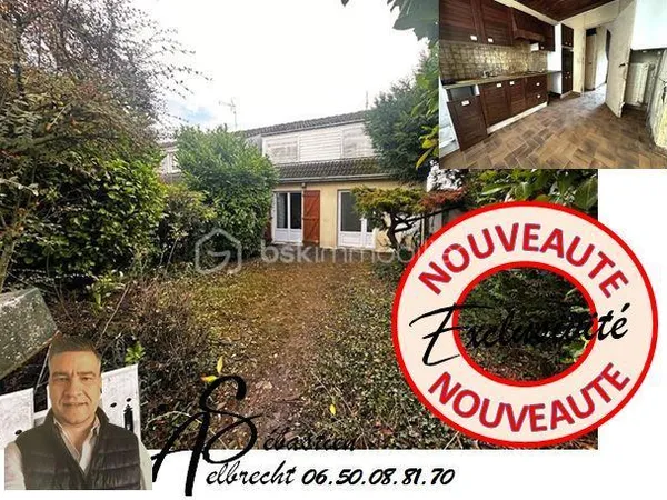EN IMPASSE - MAISON DE RESIDENCE AVEC 1 MITOYENNETE ET GARAGE 