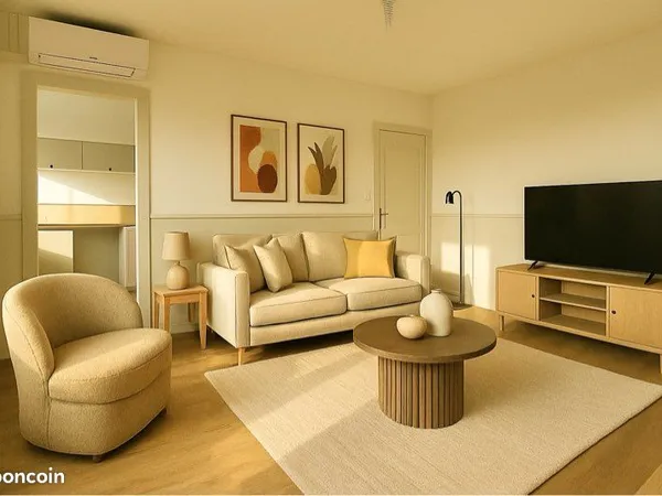 Appartement 52m2 résidence sécurisée avec parking 