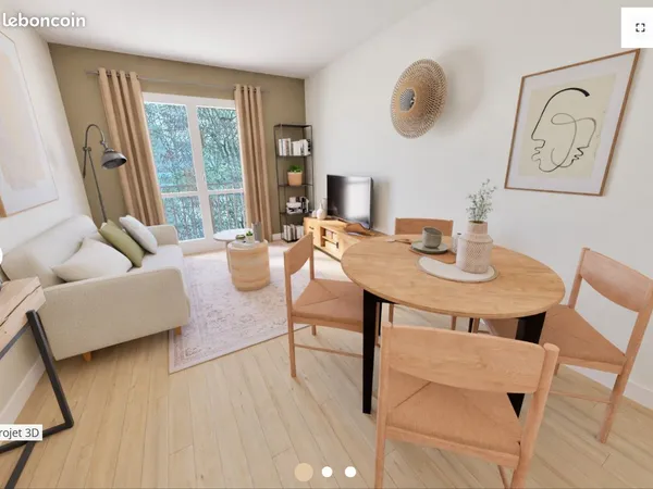 Appartement 3 pièces 56 m² 