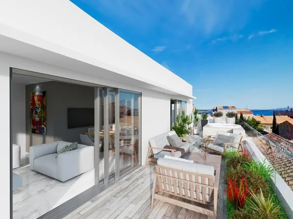 appartements en duplex en construction sur Marseillan avec vue mer et étang , construisez votre 