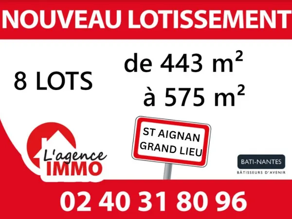 A VENDRE A SAINT AIGNAN DE GRAND LIEU TERRAINS A BATIR EN LO 