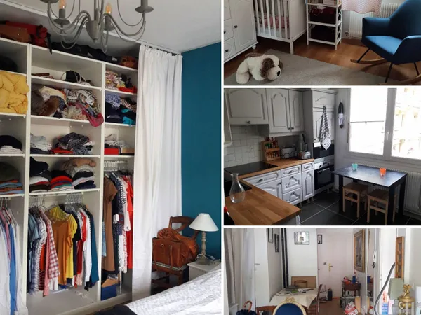 Loue appartement T3 centre de Chambéry + garage + cave - 64m² 