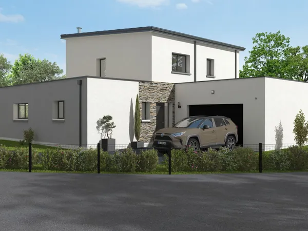 Projet de construction d'une maison 177 m² avec terrain à GUEMENE-SUR-SCORFF (56) 
