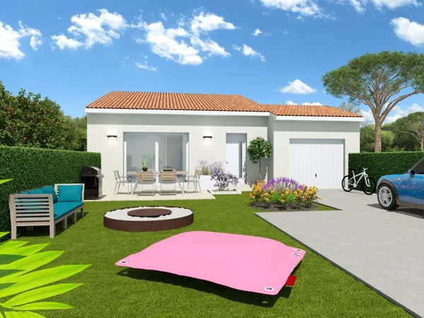 Terrain + maison 85 m² 