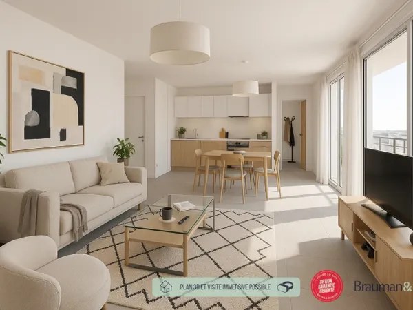 4 PIÈCES de 90m² + EXT(s) de 22m² + PKG(s) 