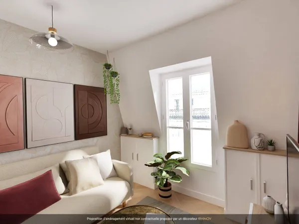 Studio 1 pièce 14 m² 