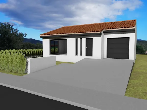 Terrain + maison 80 m² 