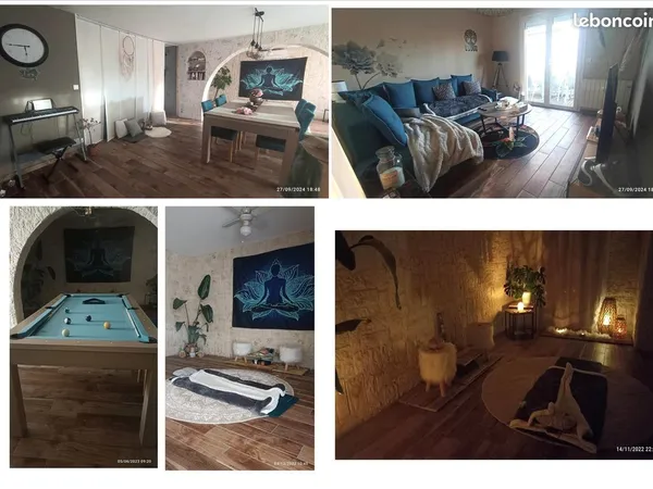 Maison 125m2 dont dependance maisonette independante 35m2 double terrasse jardin 600m2 au calme 