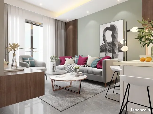 Appartement 2 pièces 45 m² 