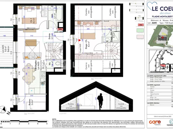 À vendre : Appartement 3 pièces duplex avec vue montagne à La Plagne Tarentaise 