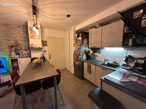 Appartement 40m2 en rez de jardin + grand garage18m2 