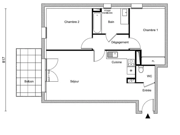 Appartement Les Sables D Olonne 3 pièces 64.48 m2 