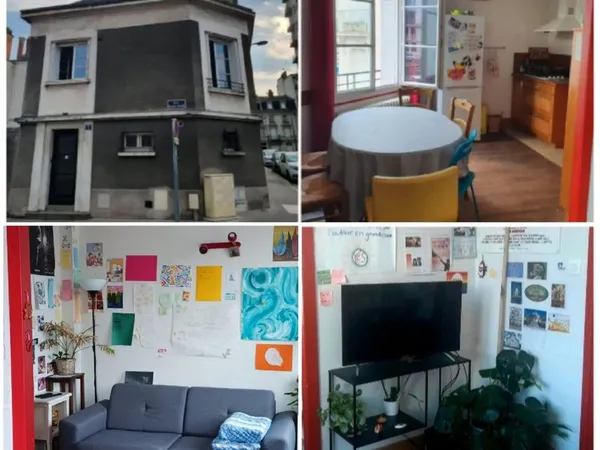 Chambre dans coloc à 4 dans maison de ville 390 TTC 