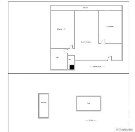 Appartement 3 pièces 46 m² 