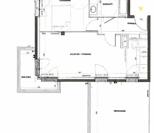 A LOUER VILLEMOMBLE HYPER CENTRE- Quartier Centre-ville - Orangerie APPARTEMENT 2 PIECES AVEC 