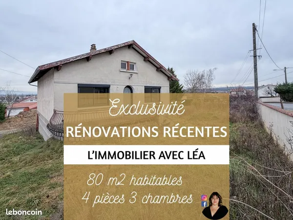 Maison 4 pièces 80 m² 