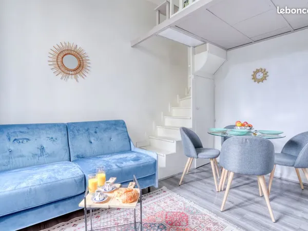 Studio meublé avec mezzanine 