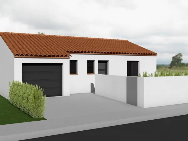 Terrain + maison 80 m² 