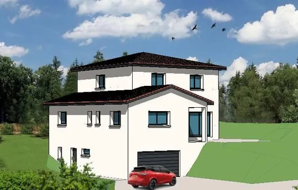 Rare à BRIGNAIS (69)- Terrain et maison : 145 m² et ces annexes. 
